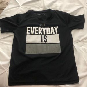 Youth size 7 Under Armour Black tshirt